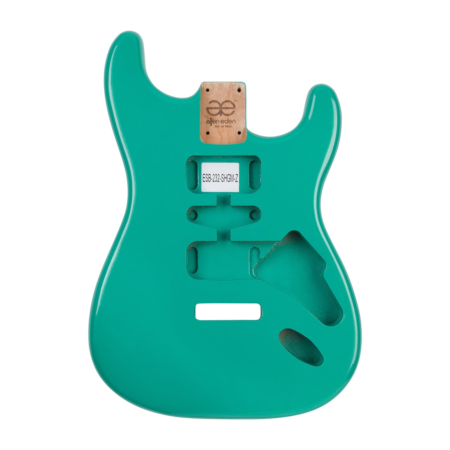 AE Guitars® S-Style Alder Replacement Guitar Body Sheerwood Green Metallic
