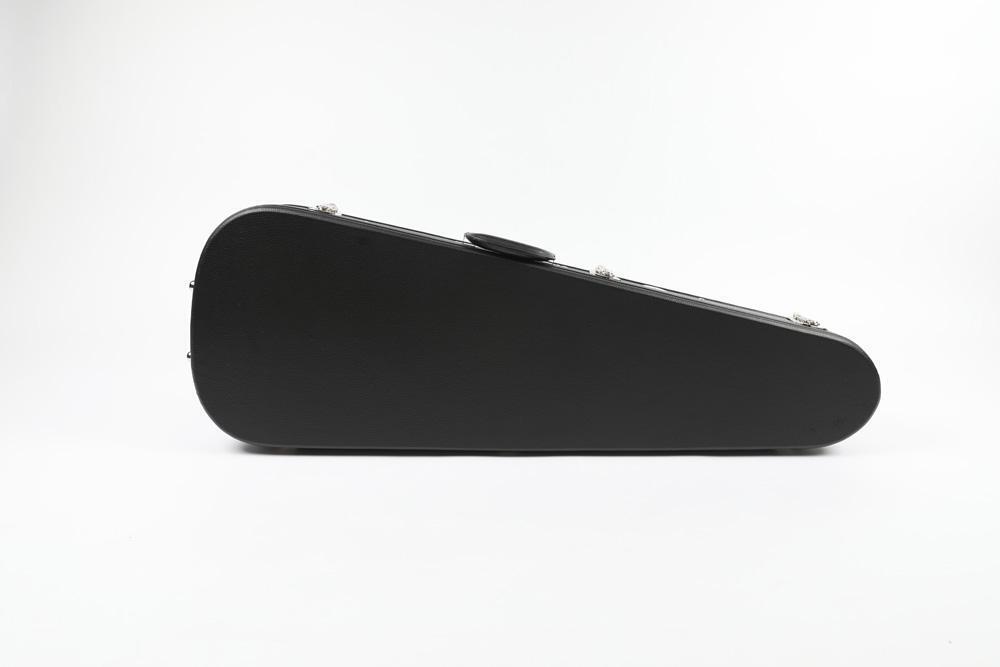 Teardrop Black Tolex Case w/ Burgundy Soft Plush for Strat/Tele Styles