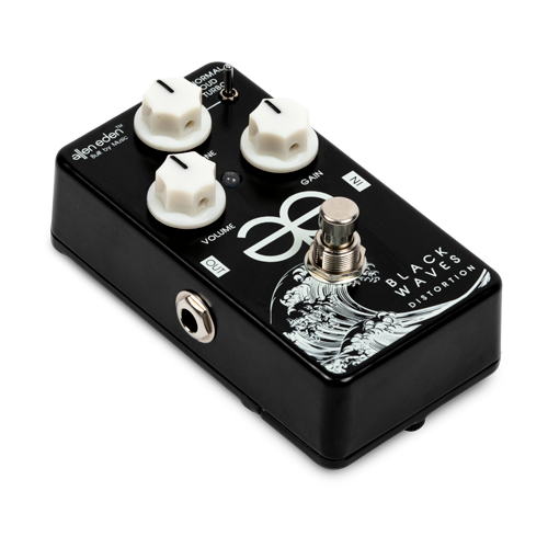 black guitar pedals Allen Eden Black Waves Distortion Effects Pedal