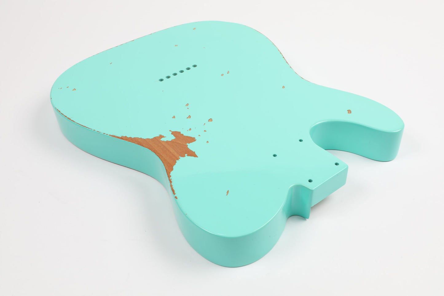 AE Guitars® T-Style Alder Replacement Guitar Body Relic Nitro Top Seafoam Green