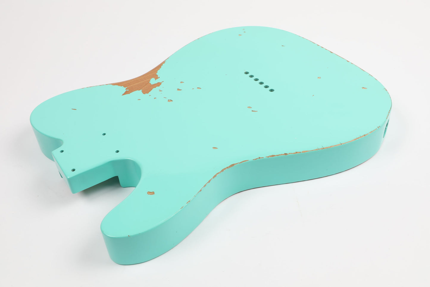AE Guitars® T-Style Alder Replacement Guitar Body Relic Nitro Top Seafoam Green