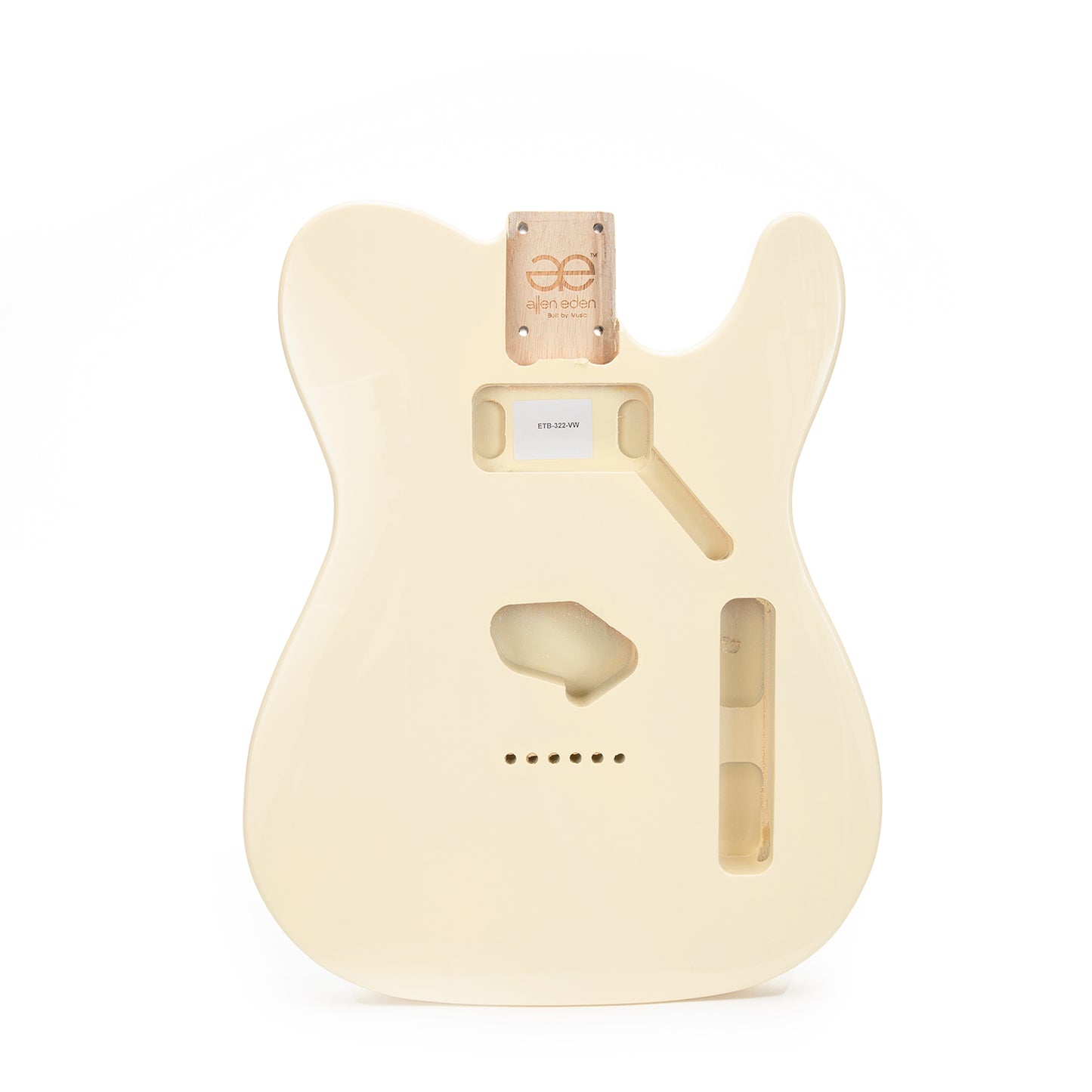 AE Guitars® T-Style Paulownia Replacement Guitar Body Vintage White