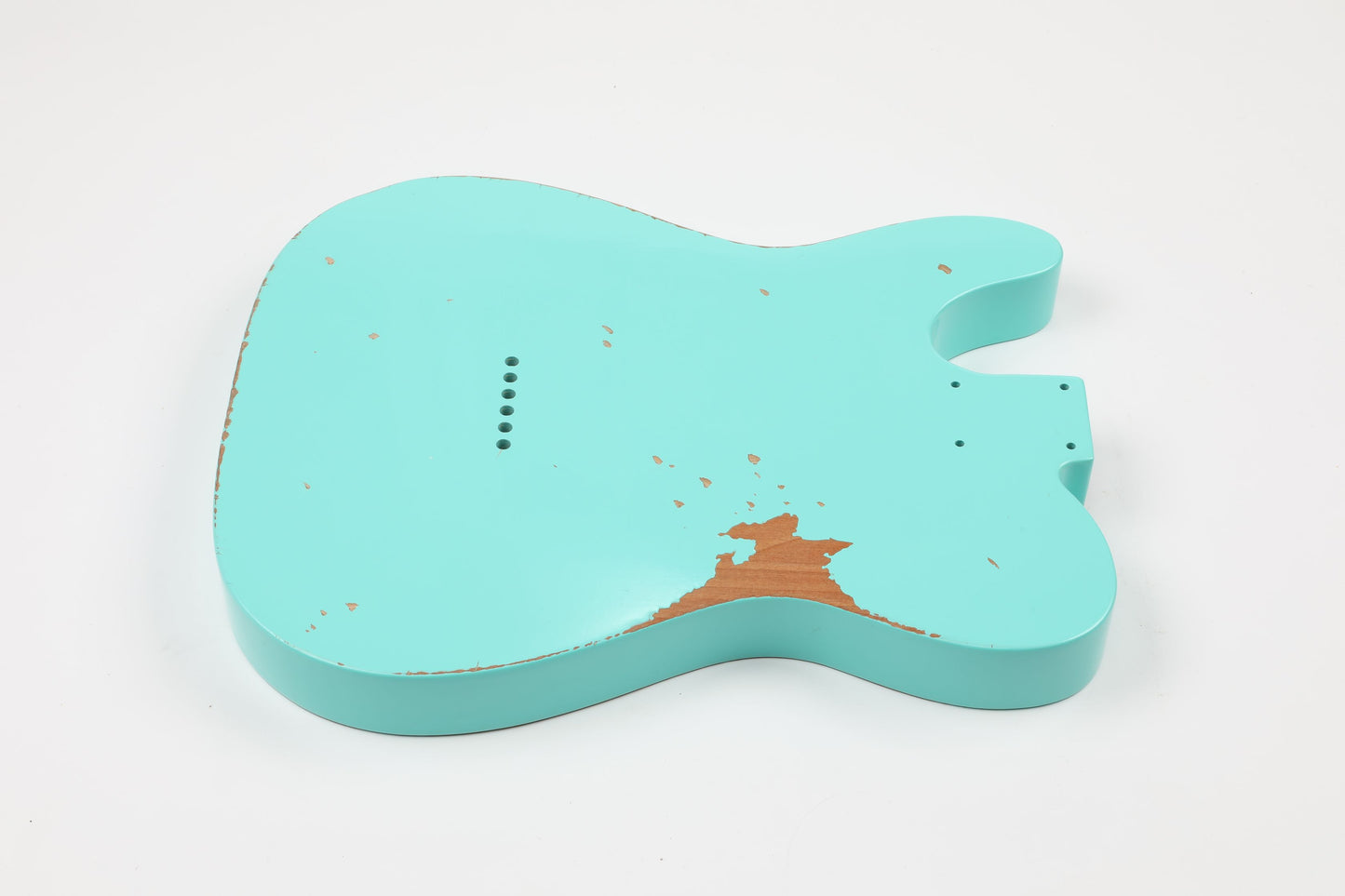 AE Guitars® T-Style Alder Replacement Guitar Body Relic Nitro Top Seafoam Green