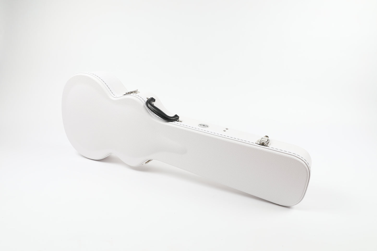Allen Eden White Hard Shell Guitar Case for Arch Top Les Paul Styles