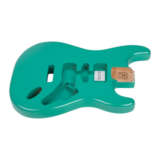 AE Guitars® S-Style Alder Replacement Guitar Body Sheerwood Green Metallic