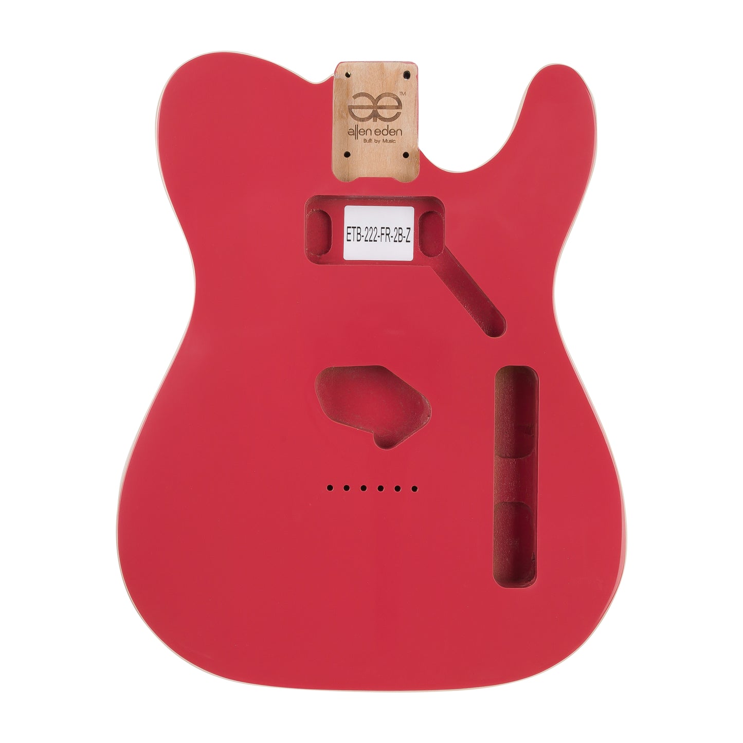 AE Guitars® T-Style Alder Replacement Guitar Body Fire Engine Red Double Binding