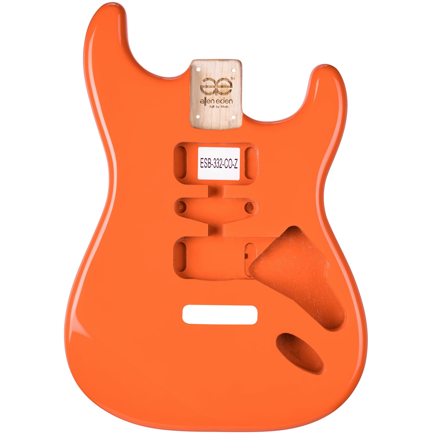 AE Guitars® S-Style Paulownia Replacement Guitar Body Capri Orange