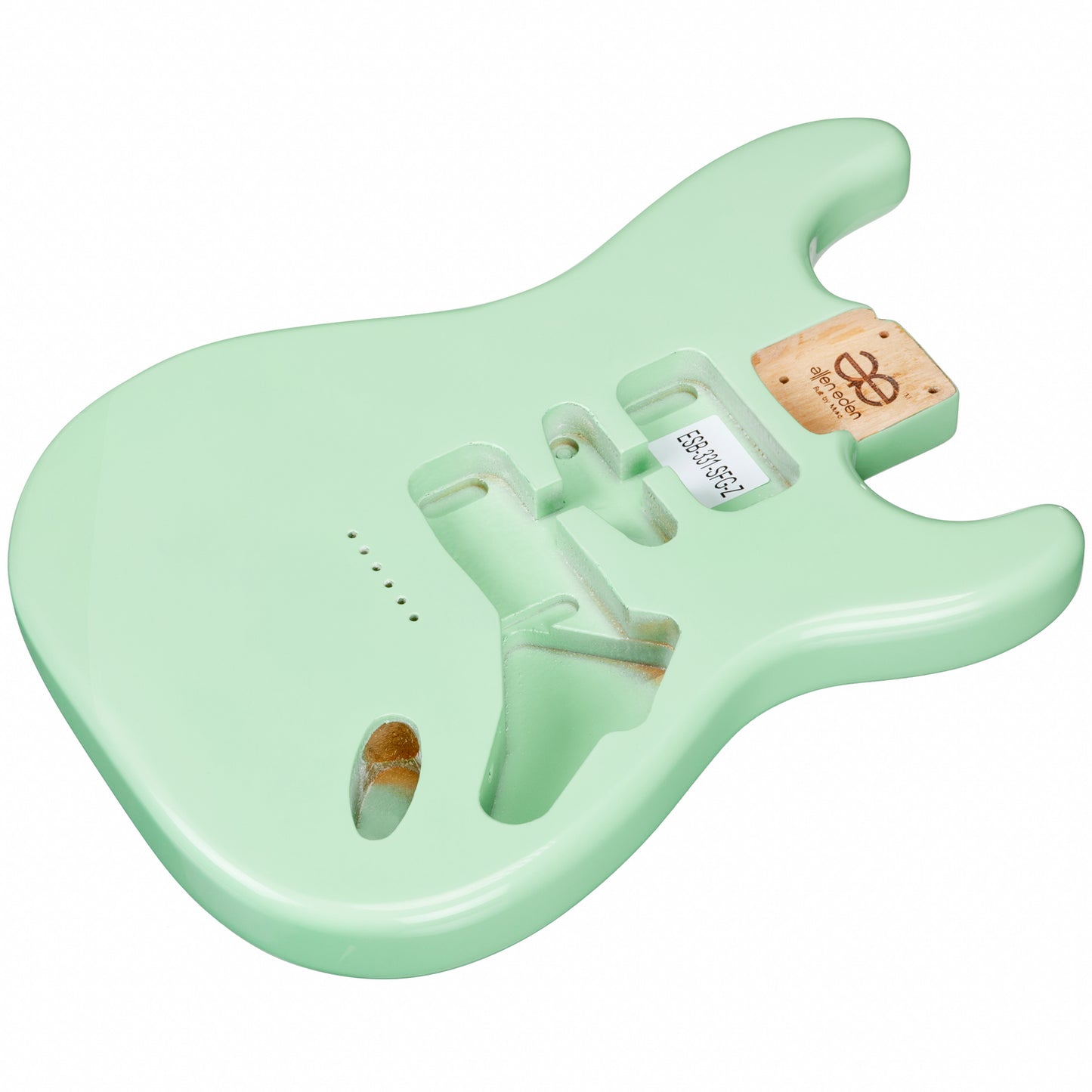 AE Guitars® S-Style Paulownia Replacement Guitar Body Seafoam Green