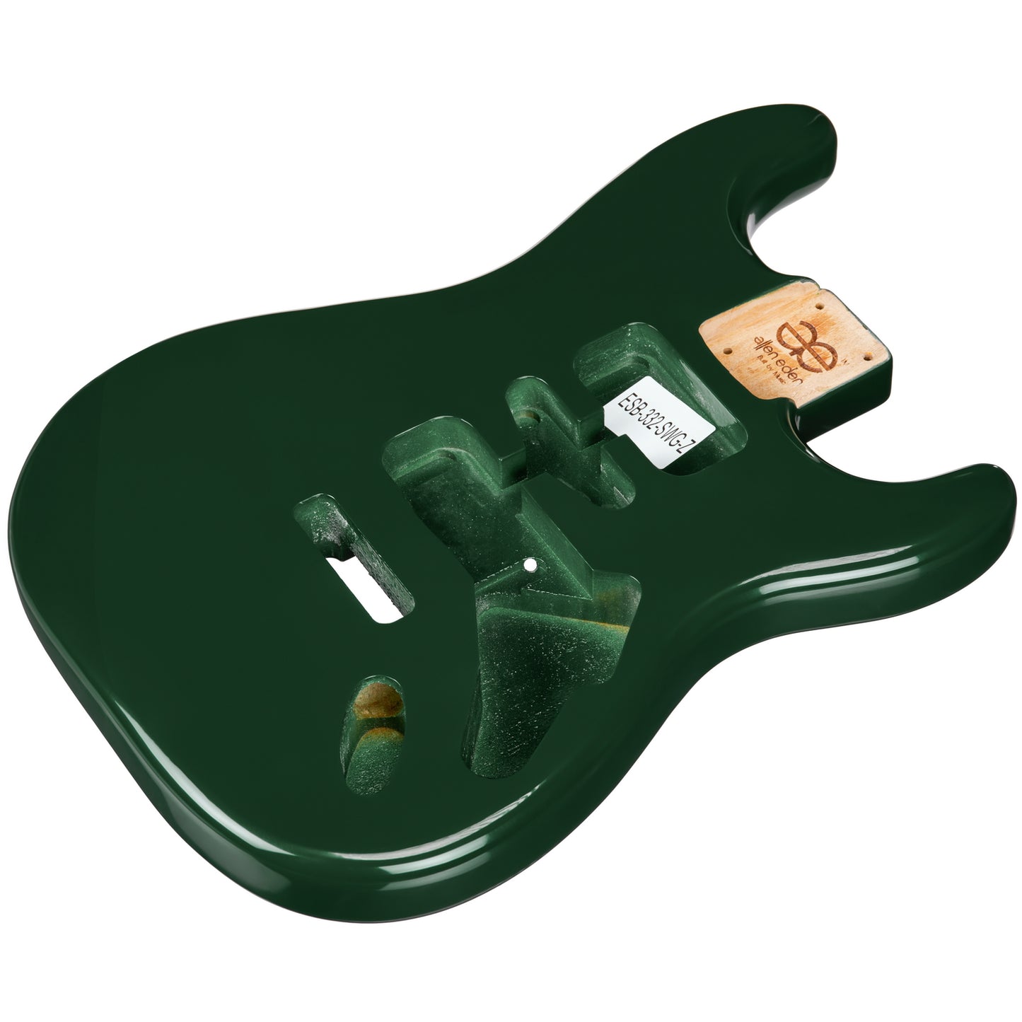 AE Guitars® S-Style Paulownia Replacement Guitar Body British Race Green