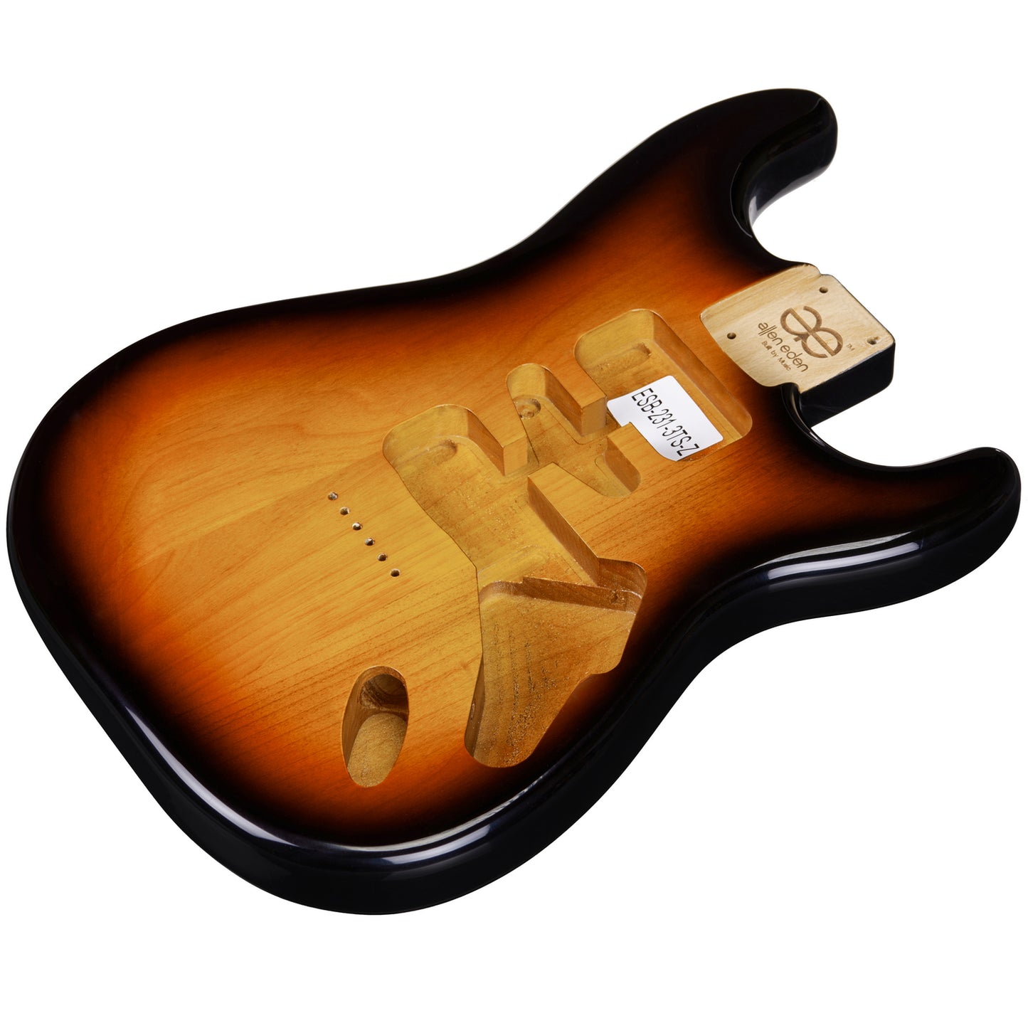 AE Guitars® S-Style Alder Replacement Guitar Body 3 Tone Sunburst