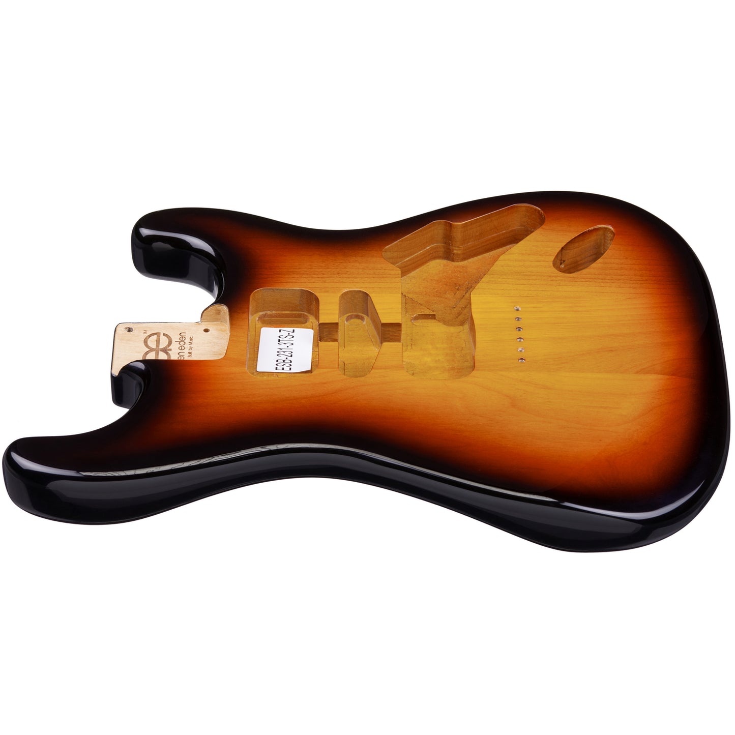 AE Guitars® S-Style Alder Replacement Guitar Body 3 Tone Sunburst