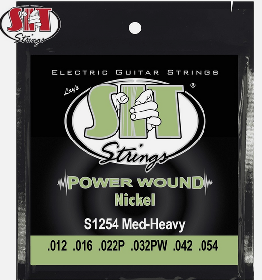 SIT Medium-Heavy Power wound Nickel Electric Guitar Strings S1254