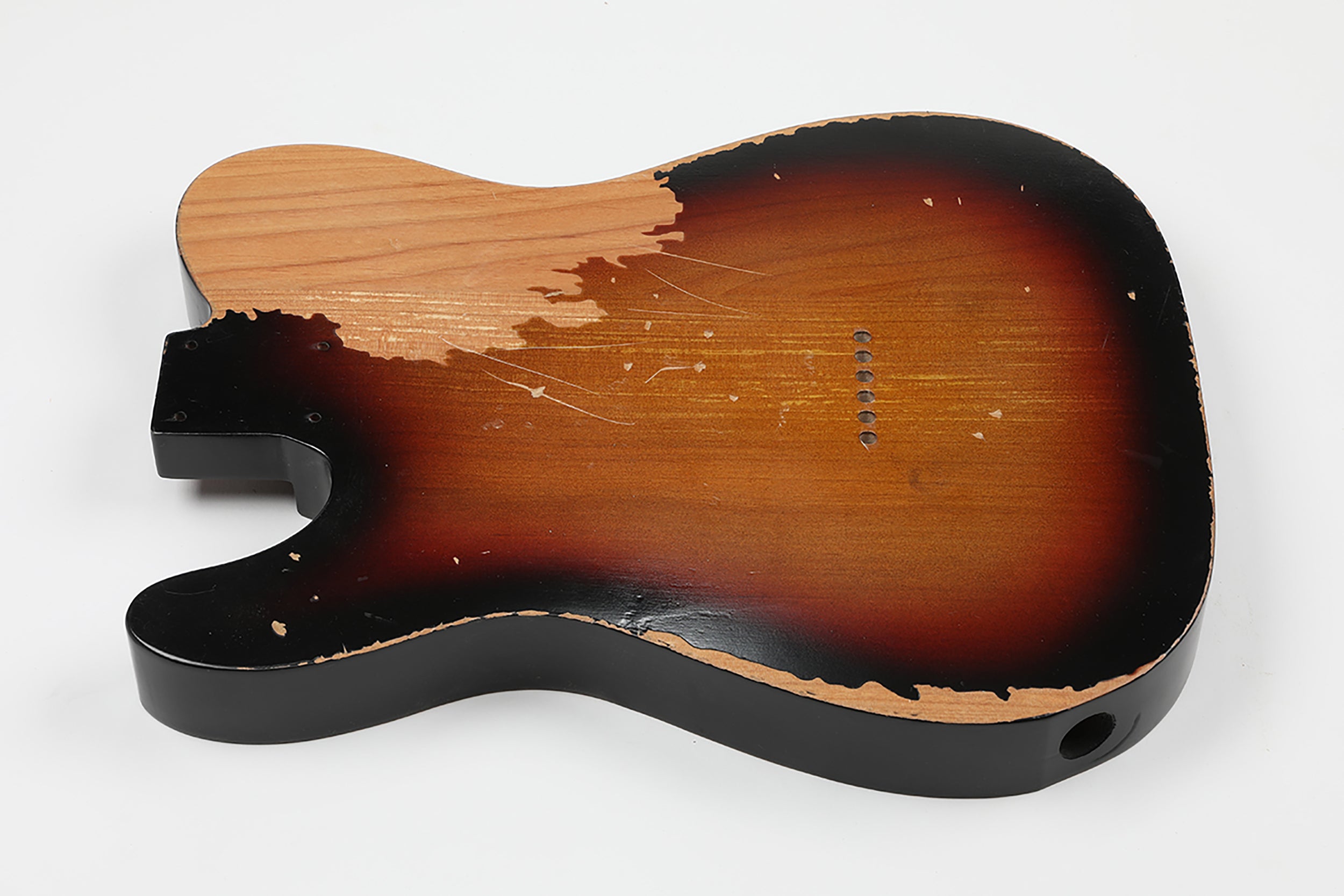 AE Guitars® T-Style Alder Replacement Guitar Body Relic Nitro Top Sunb