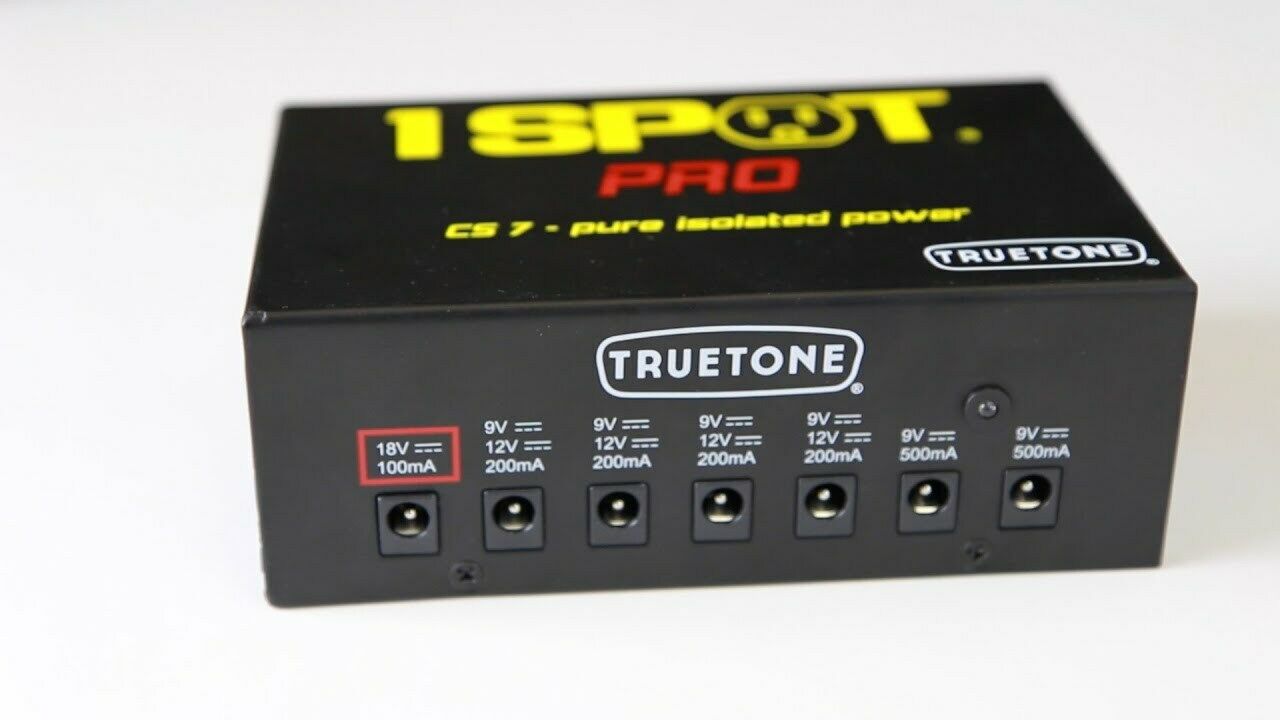 TrueTone 1 SPOT PRO CS7 7-output Isolated Guitar Pedal Power Supply