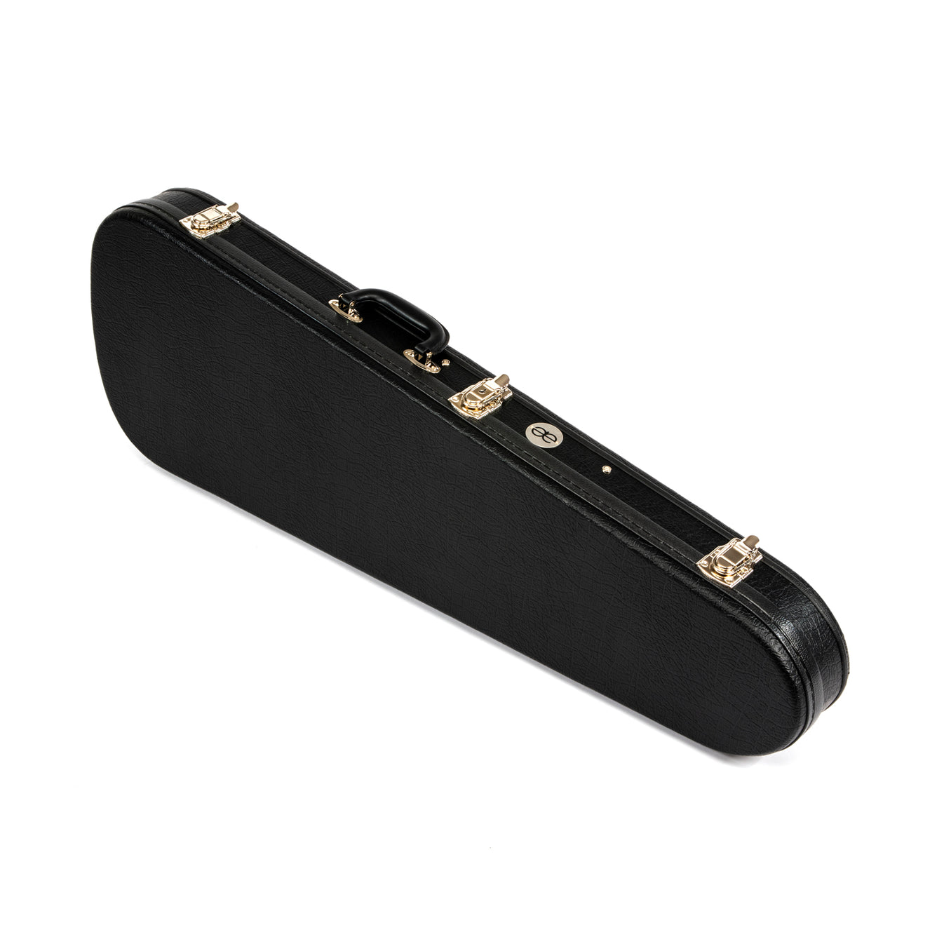 Teardrop Alligator Brown Guitar Case with Black Tolex / Leopard Soft P