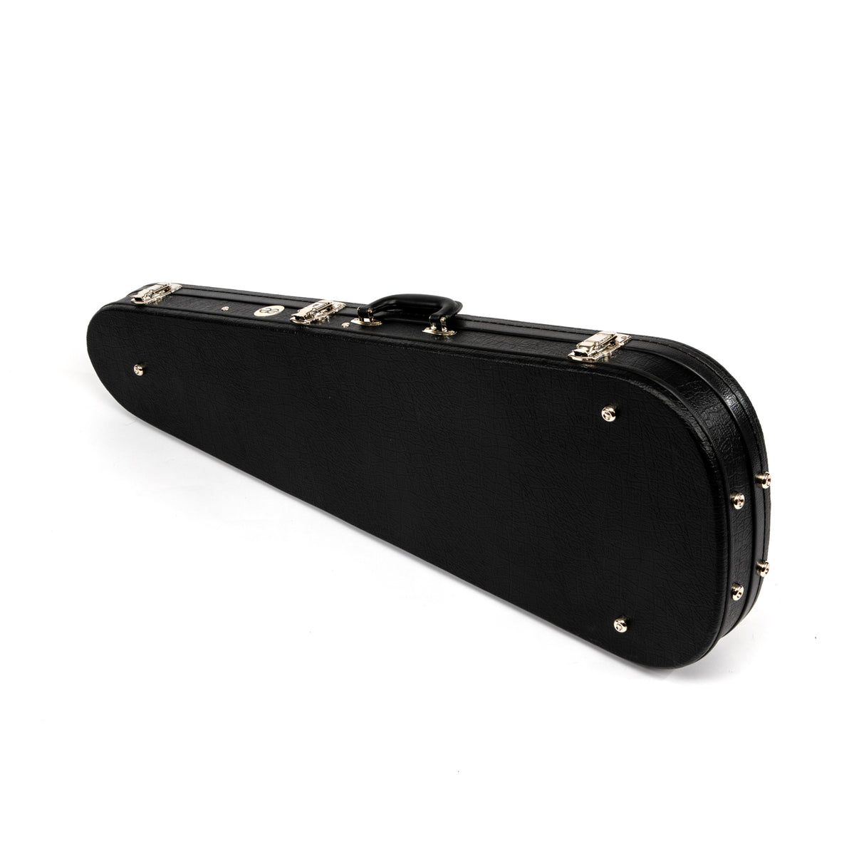 Teardrop Alligator Brown Guitar Case with Black Tolex / Leopard Soft P