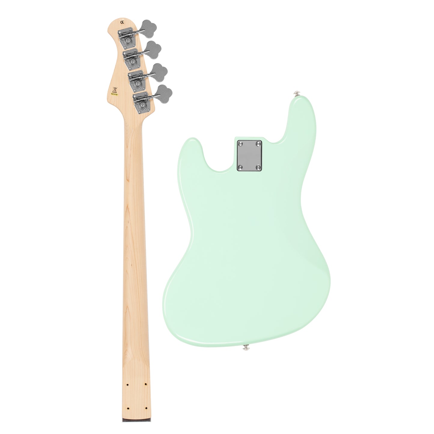 AE Guitars® Build Series 4 String Disciple Neck/Body Combo Kit Seafoam Green