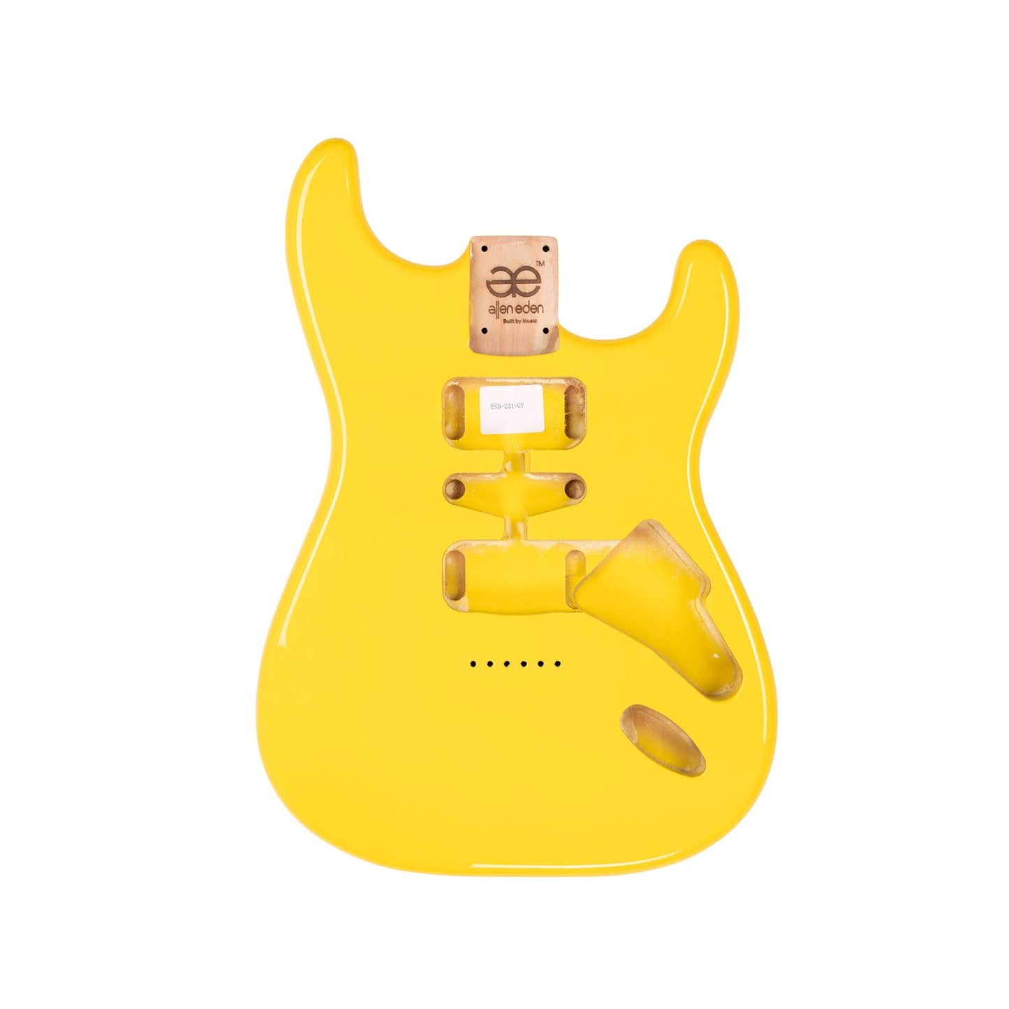 AE Guitars® S-Style Alder Replacement Guitar Body Graffiti Yellow