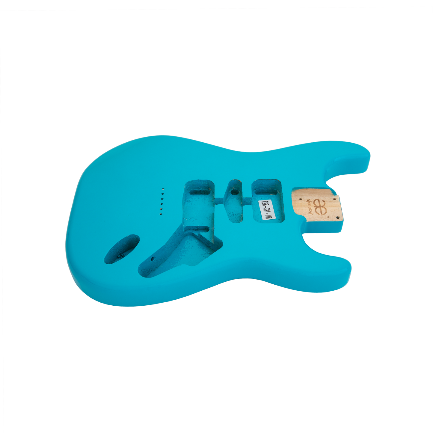 AE Guitars® S-Style Paulownia Replacement Guitar Body Miami Blue
