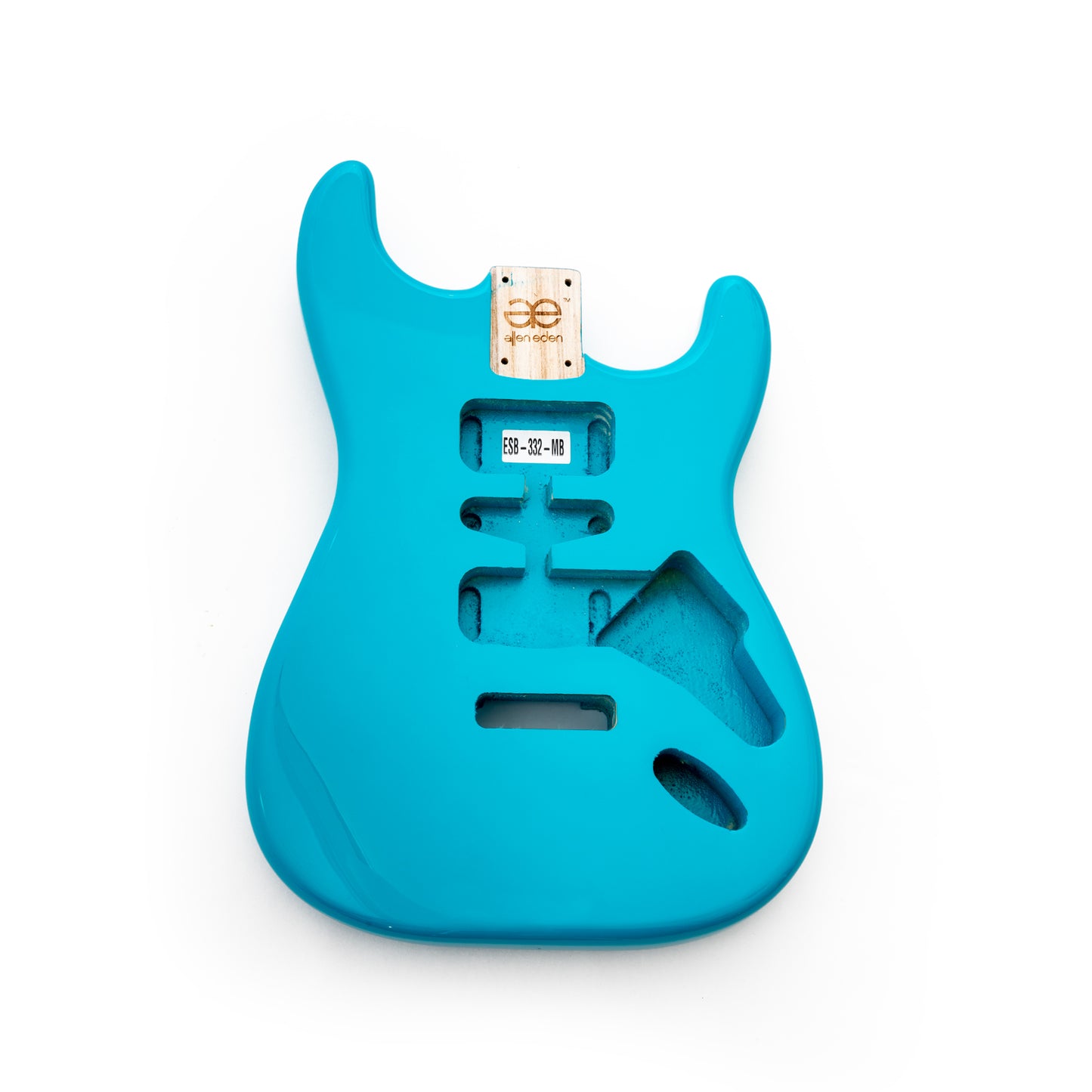 AE Guitars® S-Style Paulownia Replacement Guitar Body Miami Blue
