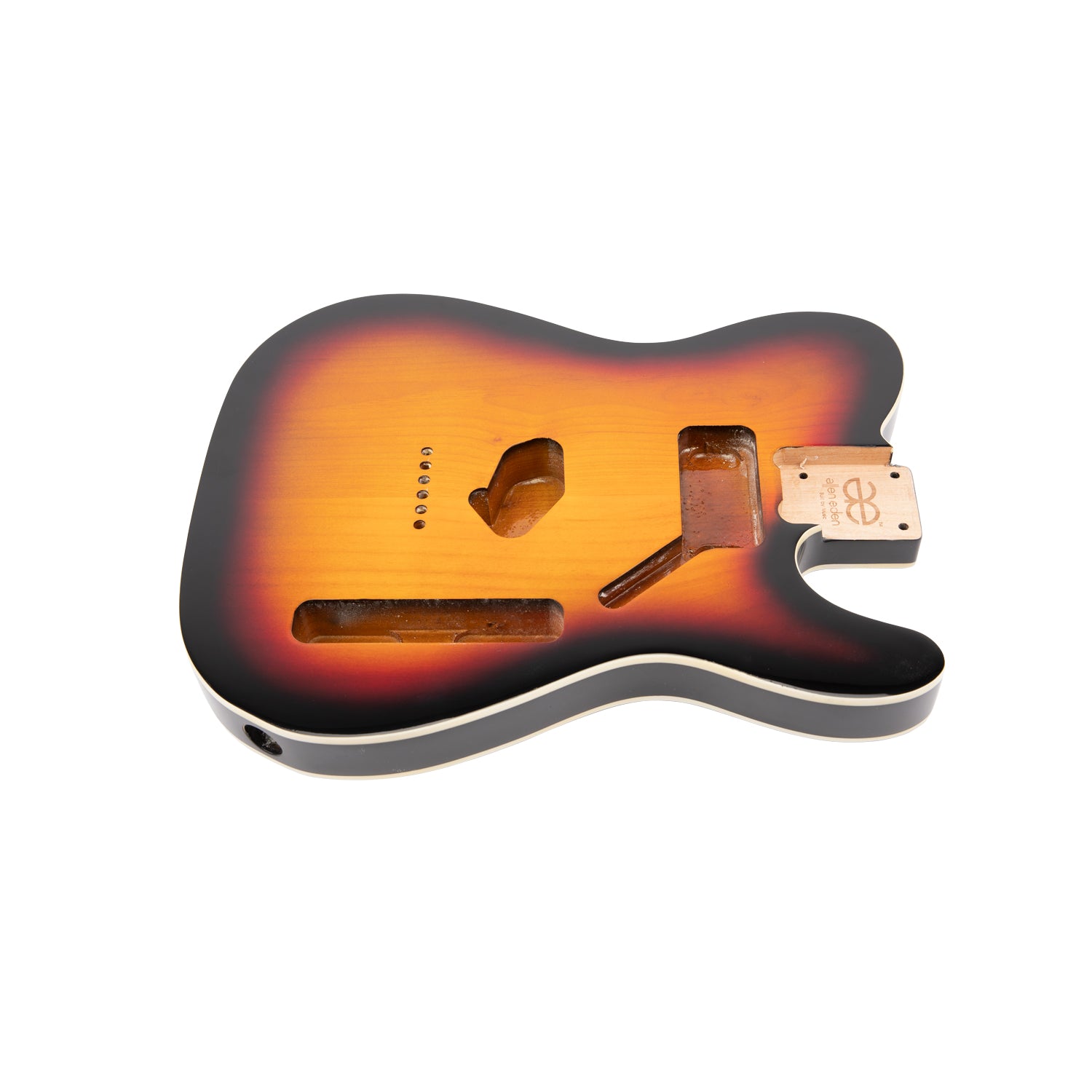 AE Guitars® T-Style Alder Replacement Guitar Body 3 Tone Sunburst with  Binding