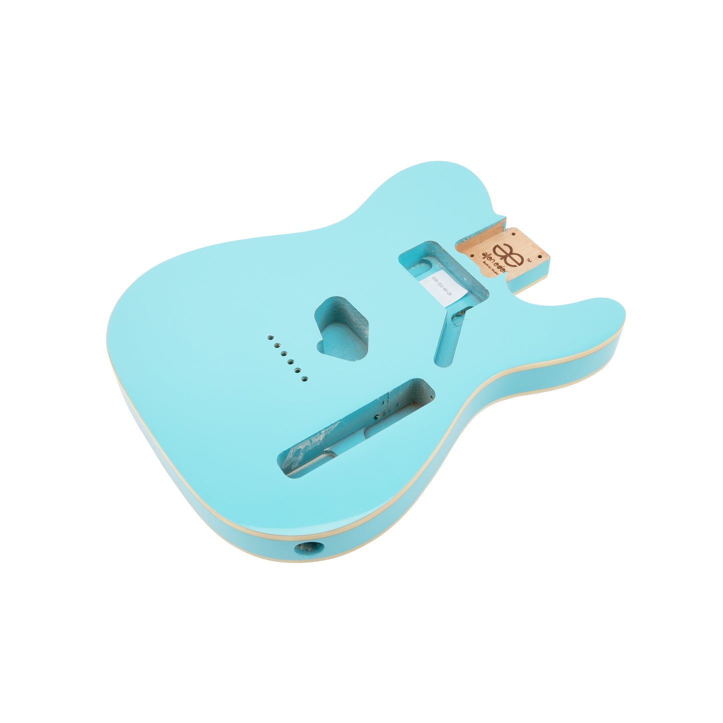 AE Guitars® T-Style Alder Replacement Guitar Body Sonic Blue with Binding
