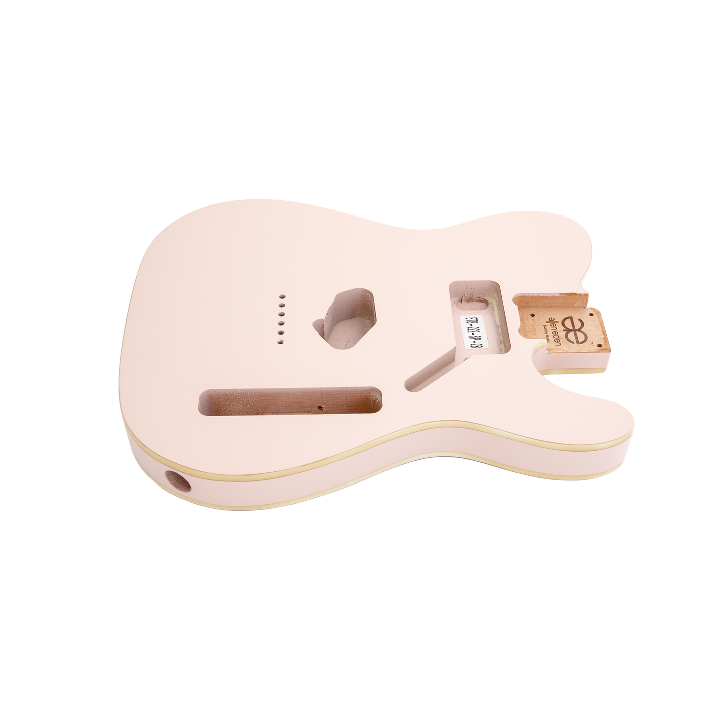 AE Guitars® T-Style Alder Replacement Guitar Body Shell Pink with Binding