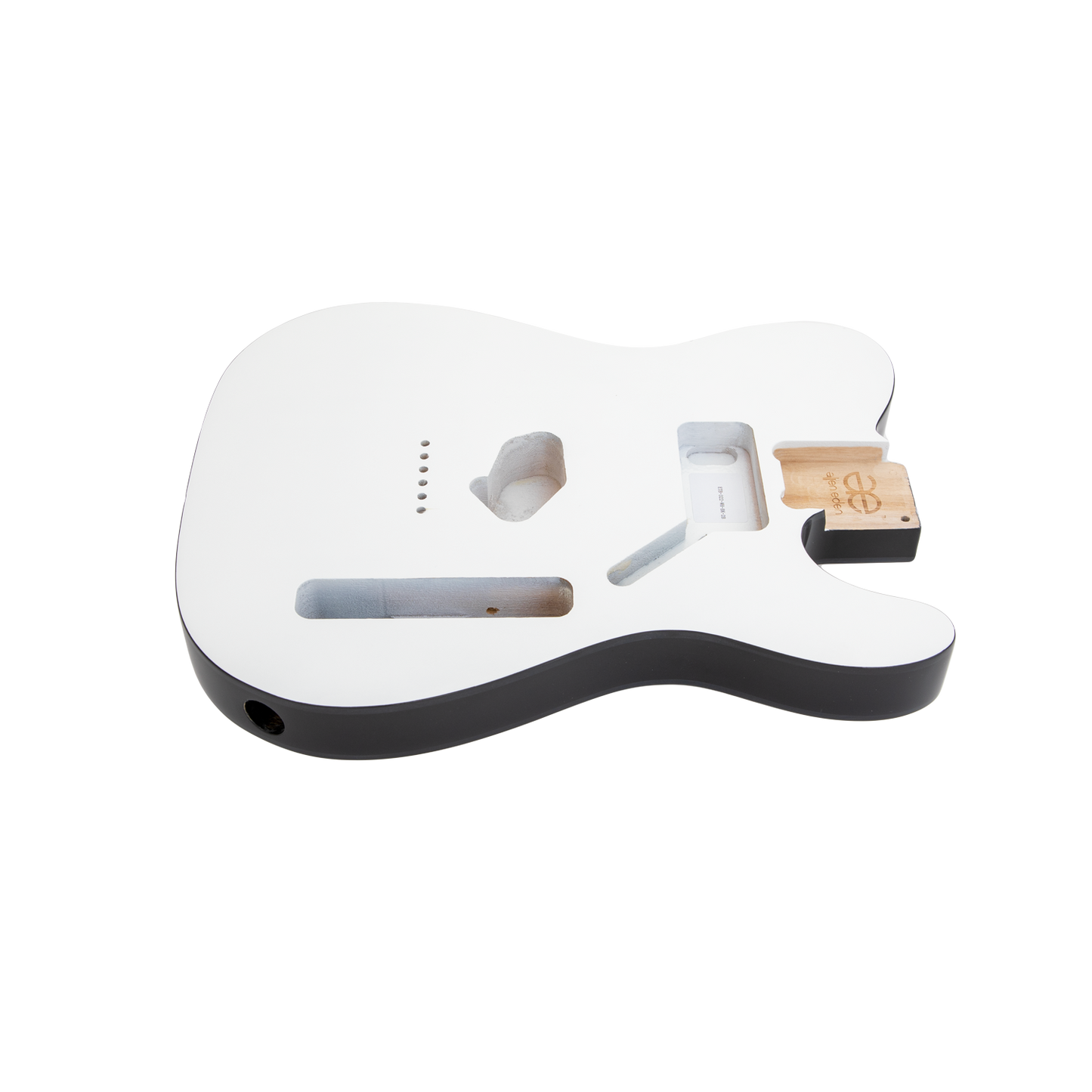 AE Guitars® T-Style Paulownia Guitar Body White and Black Sides