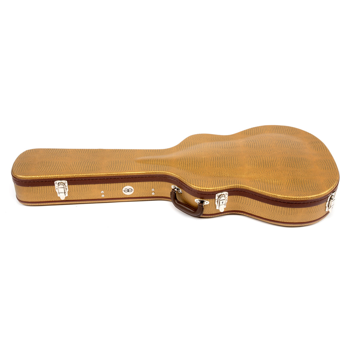 Allen Eden Alligator Leather Case w/ Leopard Interior for ES-335 Style ...