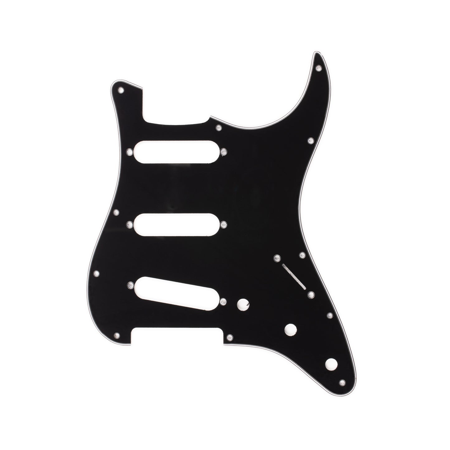 AE Guitars® SSS Strat 3-PLY B/W/B Black Pickguard