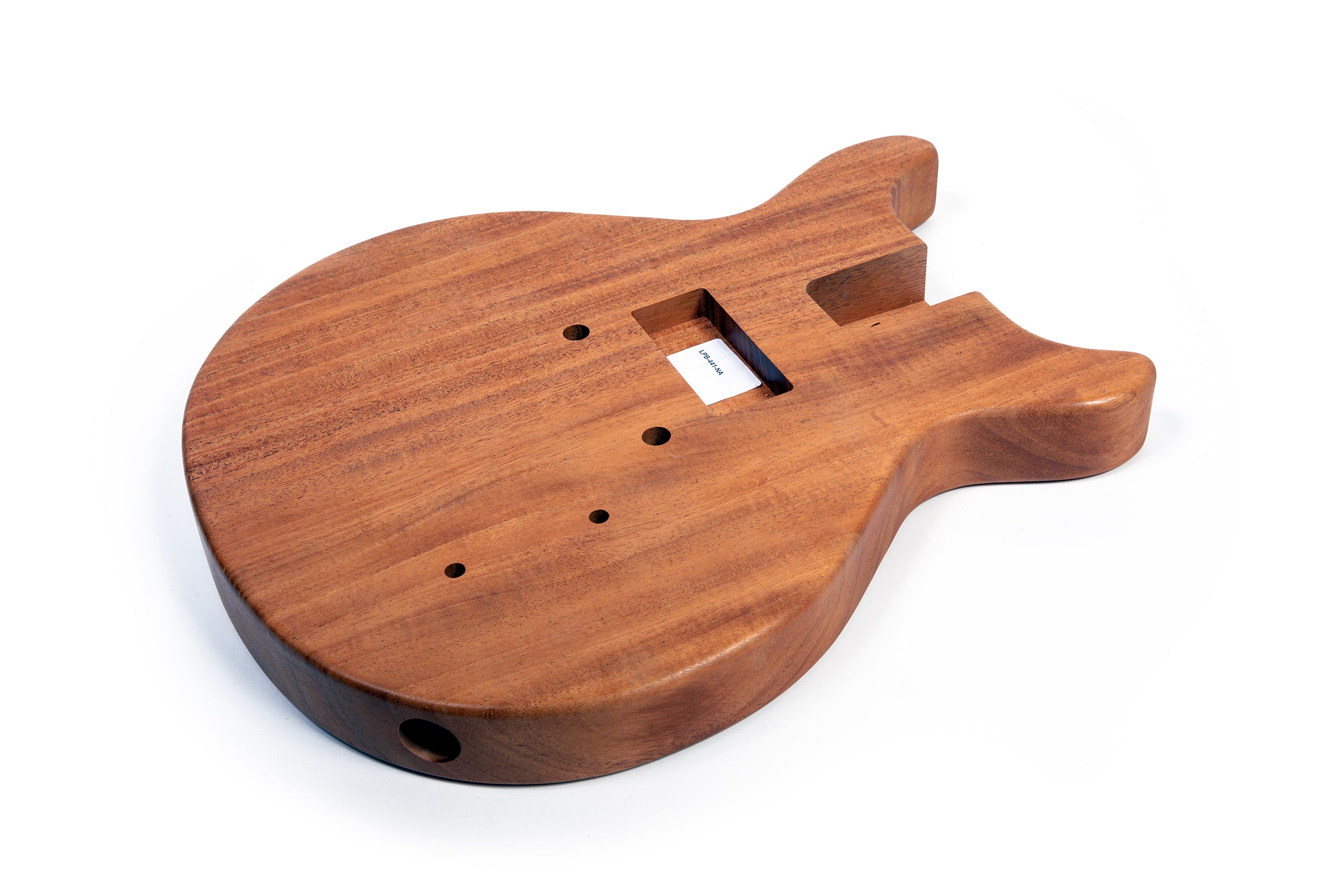 Double cut shop guitar body