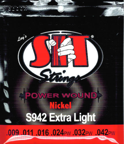 SIT 3-Pack Strings Power Nickel Wound Extra Light Electric Guitar Strings