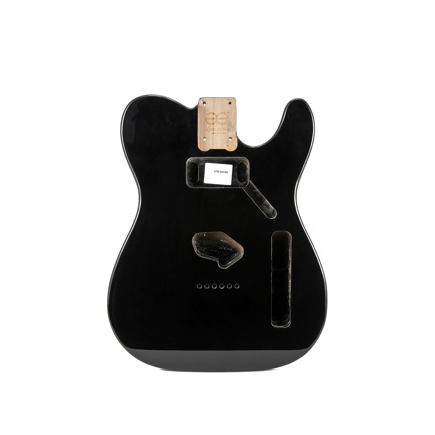 AE Guitars® T-Style Paulownia Replacement Guitar Body Black